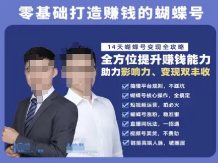 蝴蝶号专栏-视频号运营教程，零基础打造挣钱的蝴蝶号，14天蝴蝶号变现全攻略-乐码云集