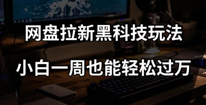 网盘拉新黑科技玩法，小白一周也能轻松过万【全套视频教程+黑科技】【揭秘】-乐码云集