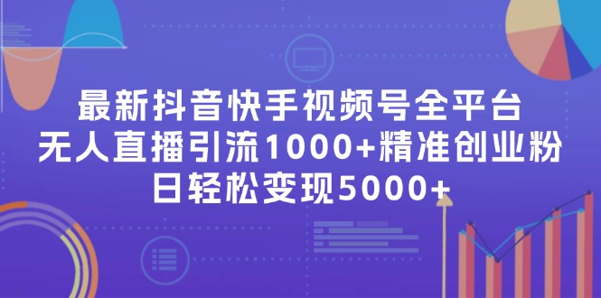 最新抖音快手视频号全平台无人直播引流1000+精准创业粉，日轻松变现5000+-乐码云集
