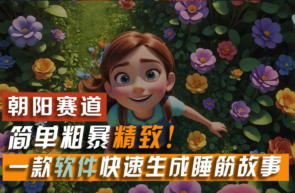 利用一款软件5分钟一条爆款睡筋故事，简单粗暴精致！小白月入2w+-乐码云集