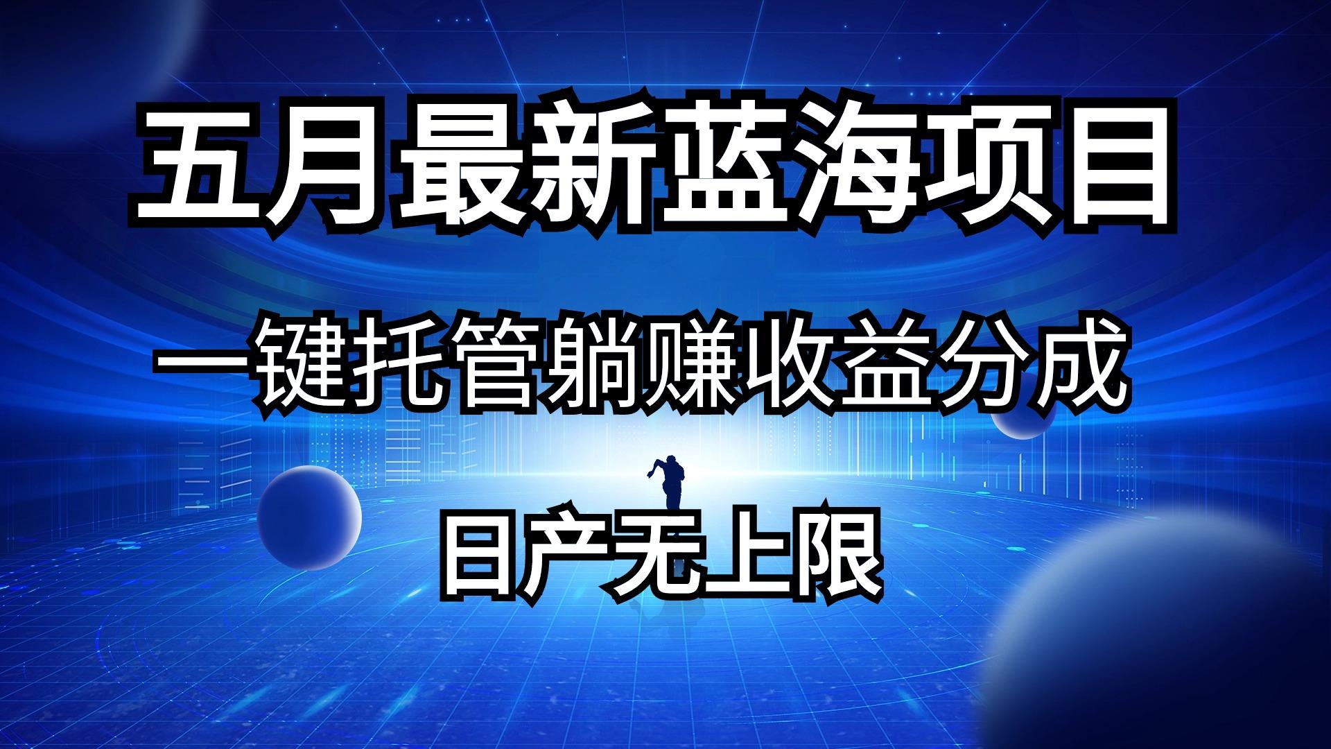 五月刚出最新蓝海项目一键托管 躺赚收益分成 日产无上限-乐码云集