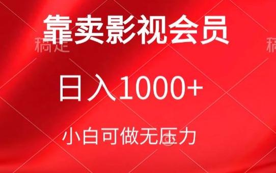 靠卖影视会员，日入1000+，落地保姆级教程，新手可学【揭秘】-乐码云集