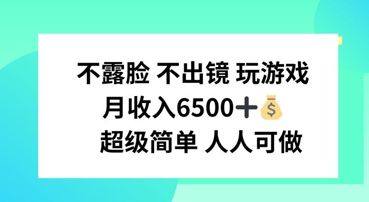不露脸 不出境 玩游戏，月入6500 超级简单 人人可做【揭秘】-乐码云集