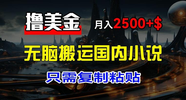 最新撸美金项目，搬运国内小说爽文，只需复制粘贴，稿费月入2500+美金，新手也能快速上手【揭秘】-乐码云集