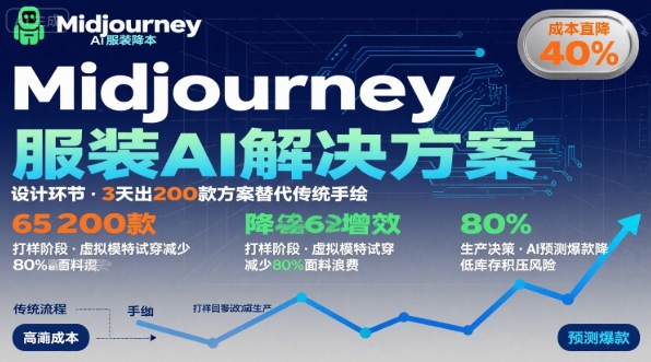 AI在服装领域的运用，使用midjourney做服装辅助企业降低成本-乐码云集