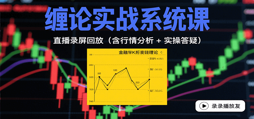 缠论实战系统课:直播录屏回放(含行情分析 + 实操答疑(更新9月)-乐码云集