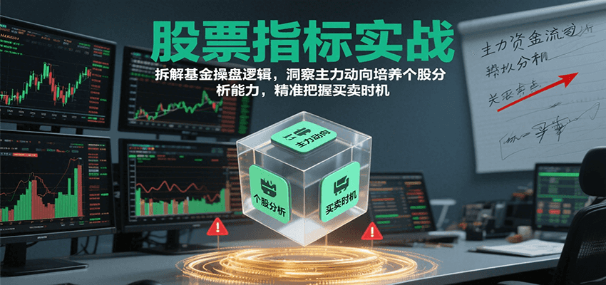 股票指标实战，基金操盘逻辑拆解，洞察主力动向培养个股分析能力把握买卖时机(更新)-乐码云集