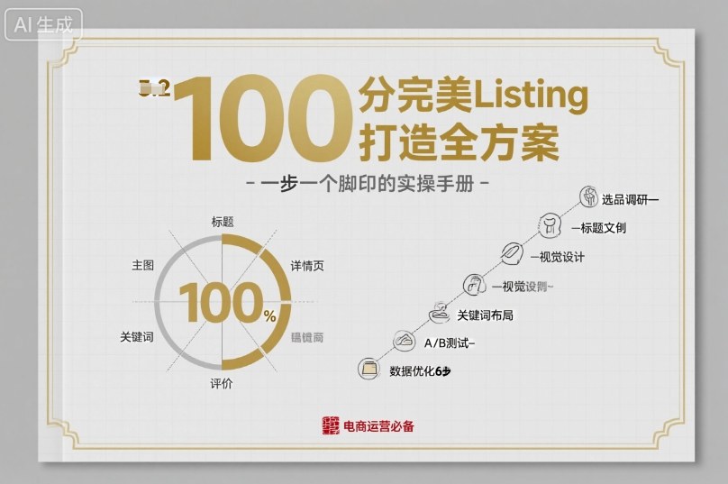 100分完美Listing打造全方案，想要完美listing必须是需要一步一个脚印的-乐码云集