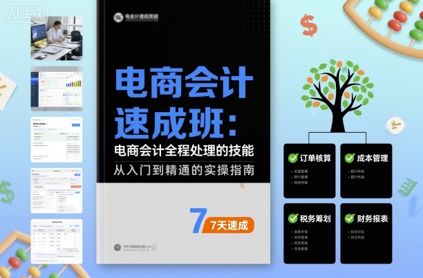 电商会计速成班，电商会计全程处理的技能-乐码云集