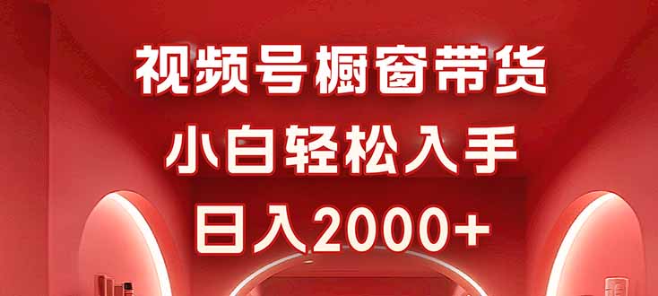 视频号橱窗带货，小白轻松入手，日入2000+-乐码云集