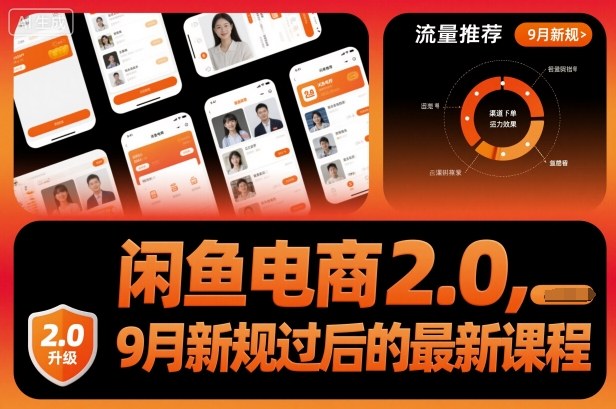 闲鱼电商2.0，9月新规过后的最新课程-乐码云集