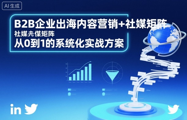 B2B企业出海内容营销+社媒矩阵，从0到1的系统化实战方案-乐码云集