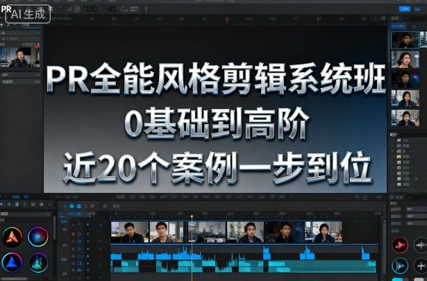 PR全能风格剪辑系统班，0基础到高阶，近20个案例一步到位-乐码云集