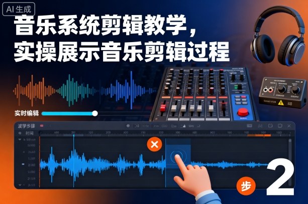 音乐系统剪辑教学，实操展示音乐剪辑过程-乐码云集
