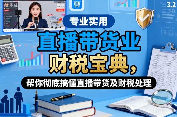 直播带货业财税宝典，帮你彻底搞懂直播带货及财税处理-乐码云集