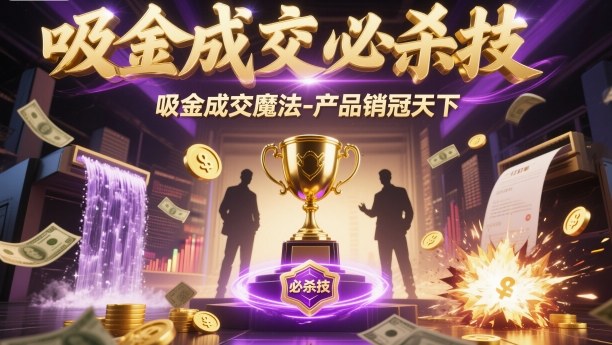 吸金成交必杀技，吸金成交魔法-产品销冠天下-乐码云集