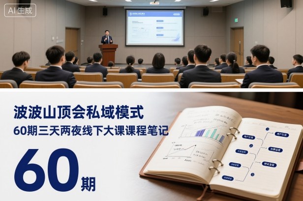 波波山顶会私域模式60期三天两夜线下大课课程笔记(文档)-乐码云集