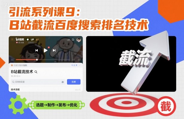 引流系列课9：B站截流百度搜索排名技术-乐码云集