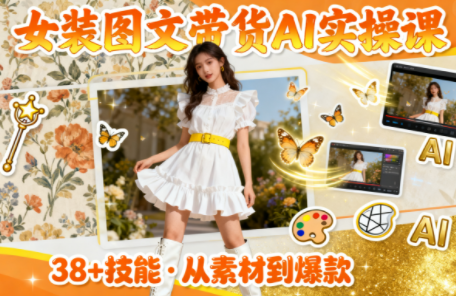 女装图文带货的AI实操课-乐码云集