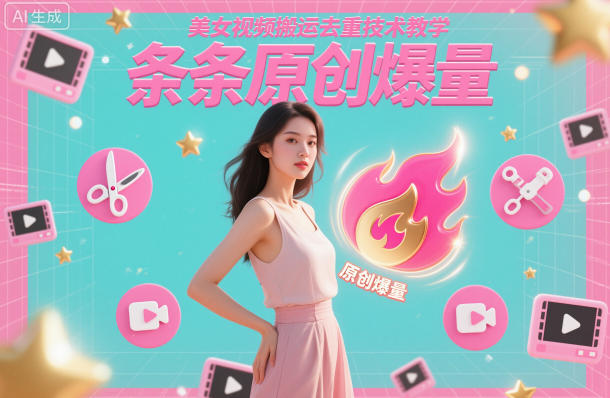 美女视频搬运去重技术教学，条条原创爆量-乐码云集