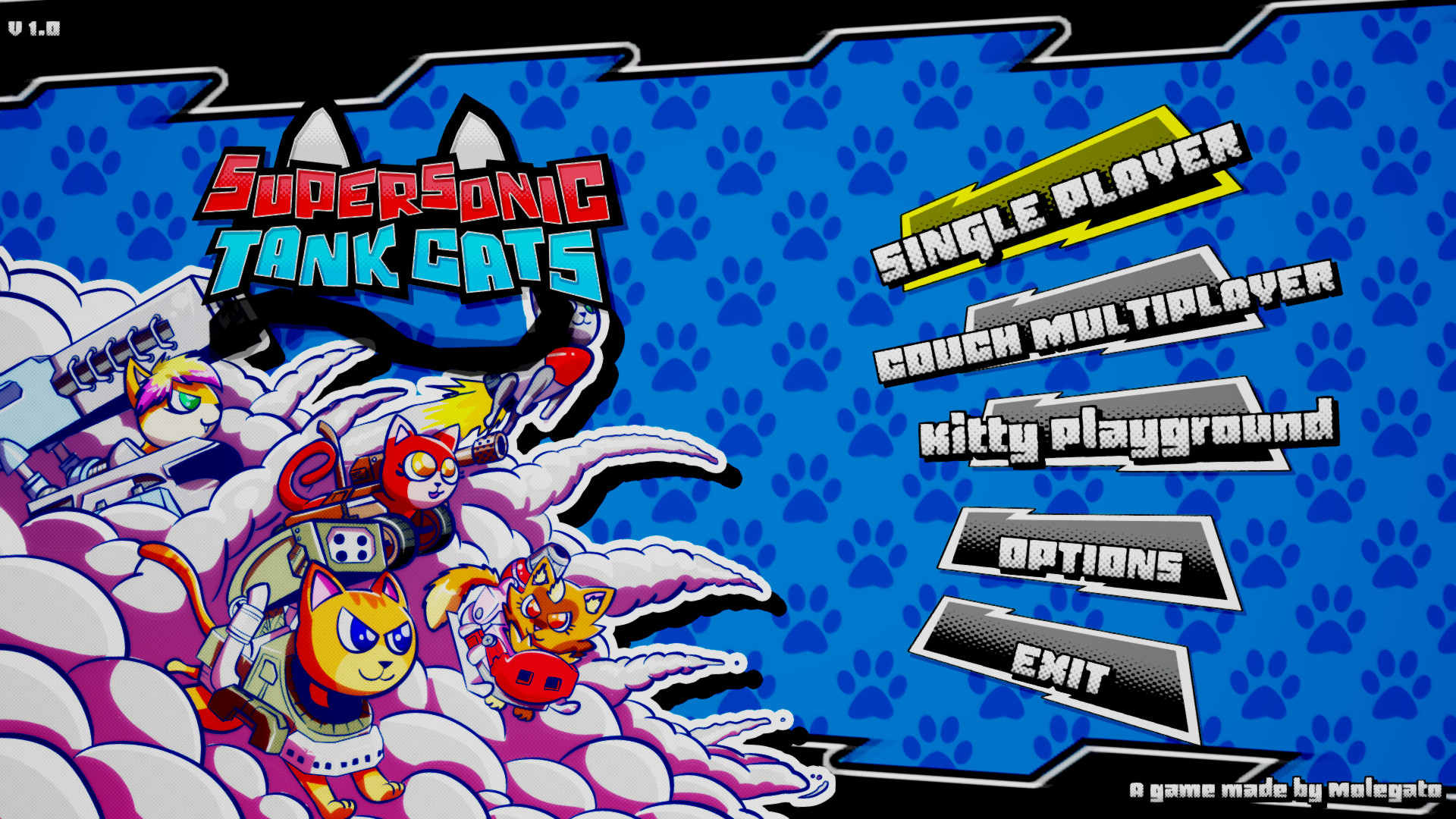 《超音速坦克猫 Supersonic Tank Cats》Switch英文版NSP下载-乐码云集