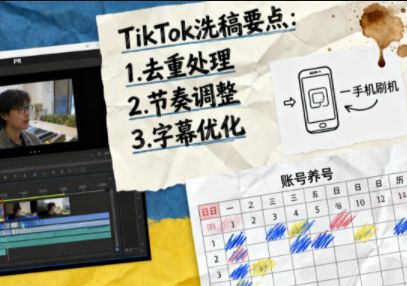 TikTok洗稿剪辑全流程课-乐码云集
