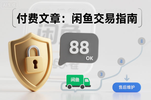 付费文章：闲鱼交易指南，怎么才能降低被坑被马扁的概率-乐码云集