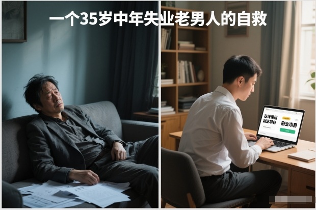 付费文章：一个35岁中年失业老男人的自救-乐码云集