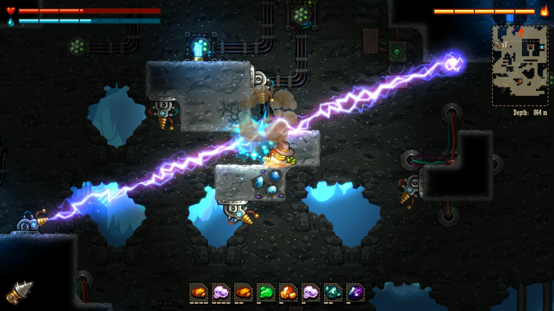 《蒸汽世界:挖掘 SteamWorld Dig》Switch英文版NSP下载 – 含1.12.0补丁-乐码云集