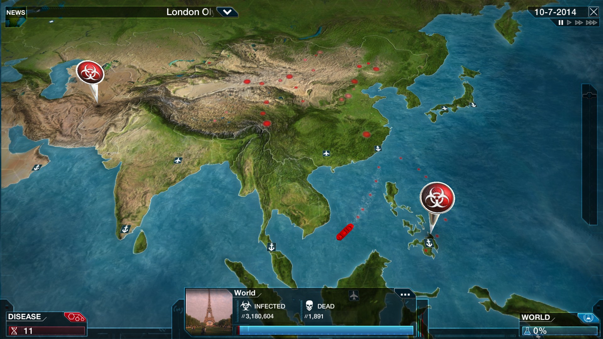PC游戏《瘟疫公司:物竞天择/瘟疫公司:进化/Plague Inc: Evolved》中文+Build.21244809下载-乐码云集