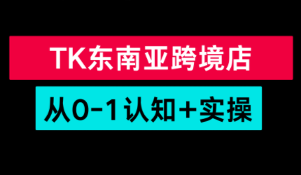 TikTok东南亚跨境从0-1认知实操课-乐码云集