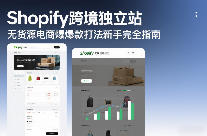 Shopify跨境独立站无货源电商爆款打法新手完全指南-乐码云集