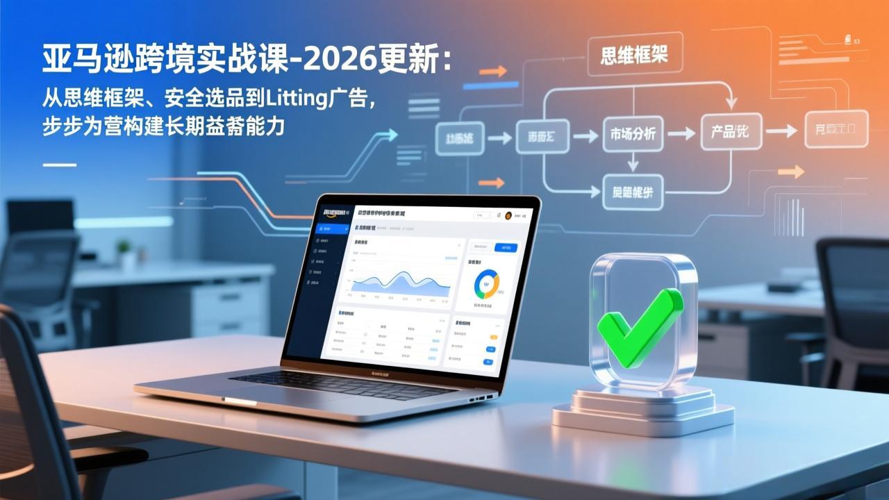 亚马逊跨境实战课-2026更新：从思维框架、安全选品到Listing广告，步步为营构建长期盈利能力-乐码云集
