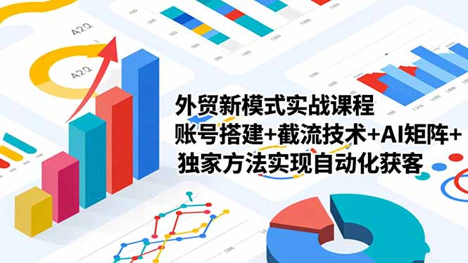 外贸新模式实战课程-更新2月，账号搭建+截流技术+AI矩阵+独家方法实现自动化获客-乐码云集