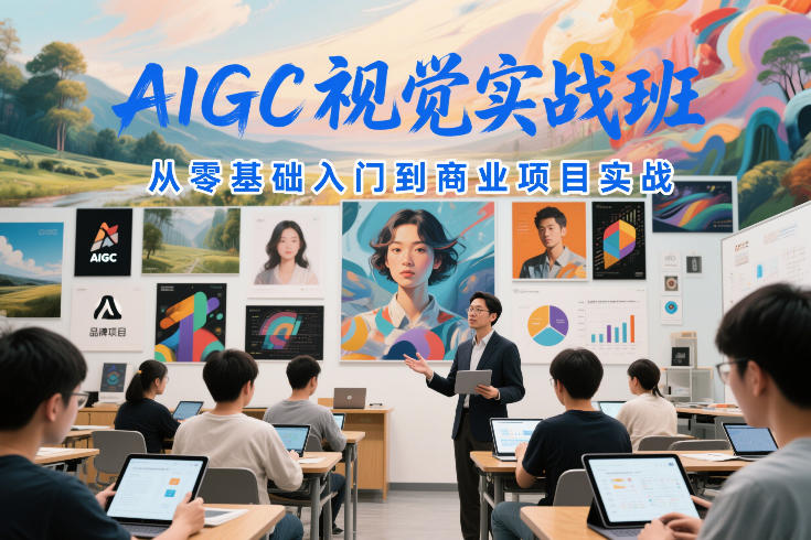 AIGC视觉实战班，从零基础入门到商业项目实战-乐码云集