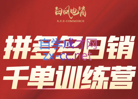 白凤电商·拼多多日销千单训练营(更新2月)-乐码云集