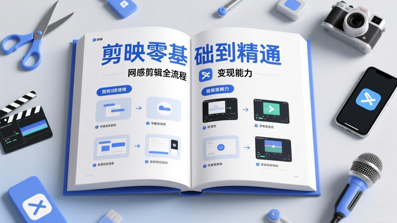 剪映零基础也能快速上手，从入门到精通掌握网感剪辑全流程，掌握能直接变现的剪辑能力-乐码云集