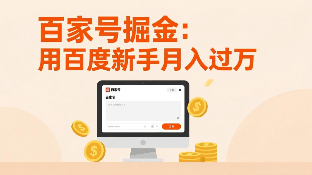 百家号掘金：用百度新手月入过万，日入300，无需引流，全新手机搬砖项目-乐码云集