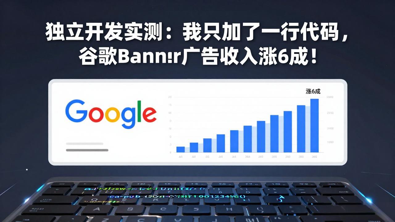 付费文章：独立开发实测：我只加了一行代码，谷歌Banner广告收入涨6成！-乐码云集