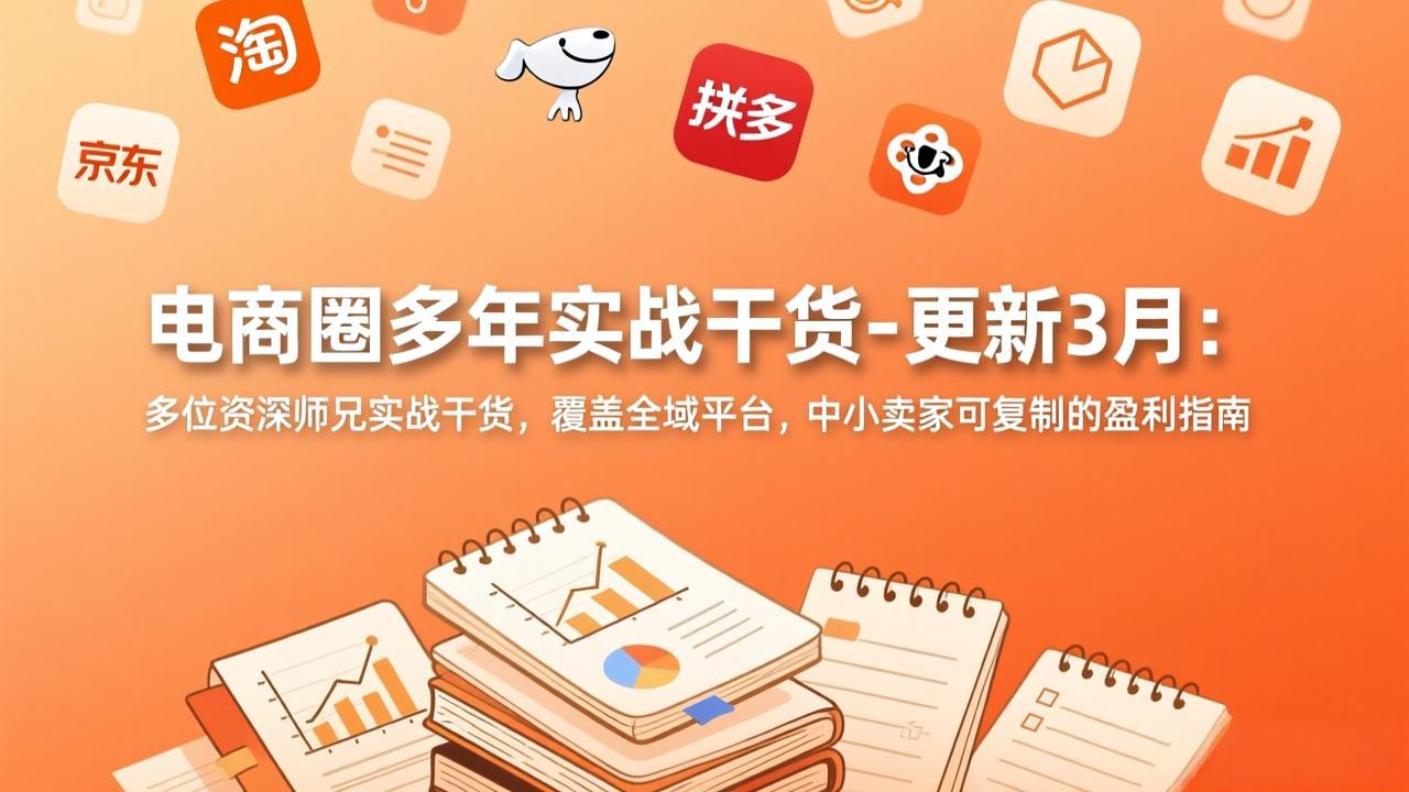 电商圈多年实战干货-更新3月：多位资深师兄实战干货，覆盖全域平台，中小卖家可复制的盈利指南-乐码云集