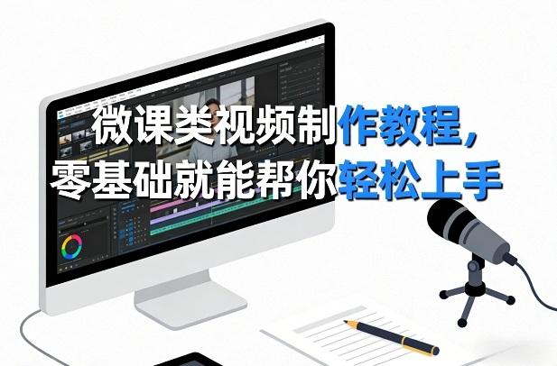 微课类视频制作教程，零基础就能帮你轻松上手-乐码云集