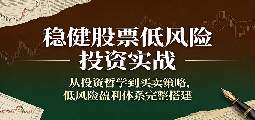 稳健股票低风险投资实战：从投资哲学到买卖策略，低风险盈利体系完整搭建-乐码云集