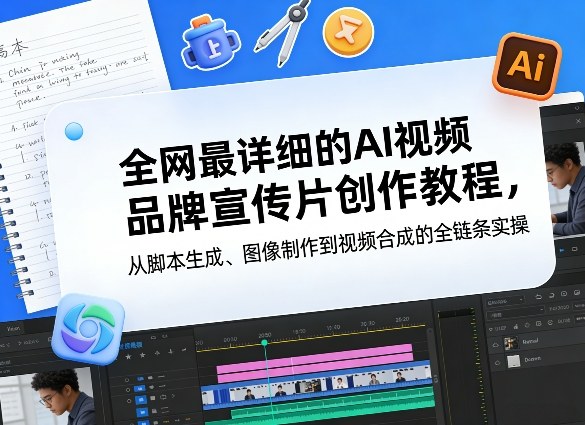 全网最详细的AI视频品牌宣传片创作教程，从脚本生成、图像制作到视频合成的全链条实操-乐码云集