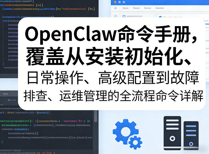 OpenClaw命令手册，覆盖从安装初始化、日常操作、高级配置到故障排查、运维管理的全流程命令详解-乐码云集