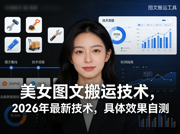 美女图文搬运技术，2026年最新技术，具体效果自测-乐码云集