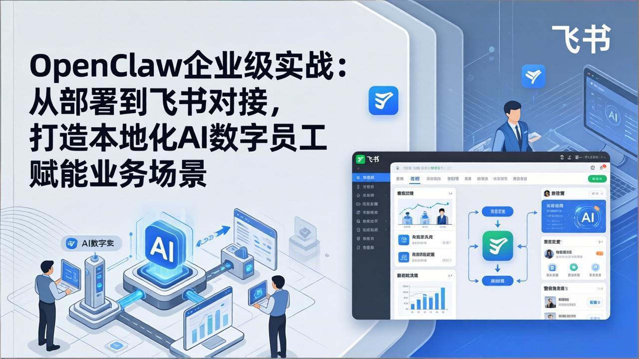 OpenClaw企业级实战：从部署到飞书对接，打造本地化AI数字员工赋能业务场景-乐码云集