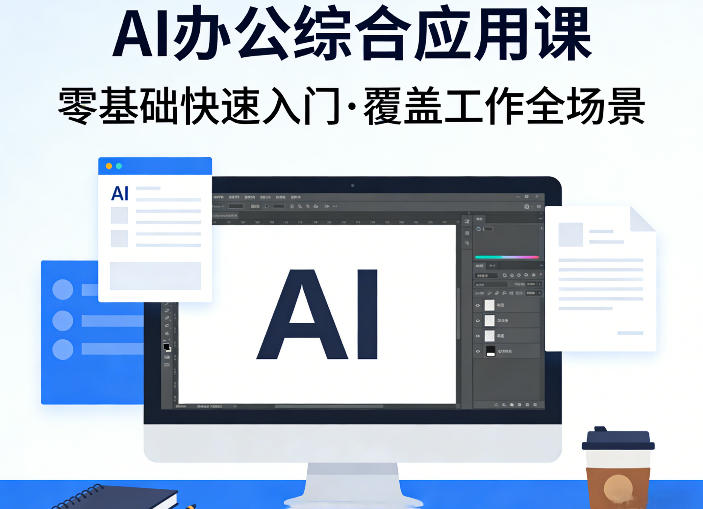 AI办公综合应用课，零基础快速入门，覆盖了工作中各种应用场景-乐码云集