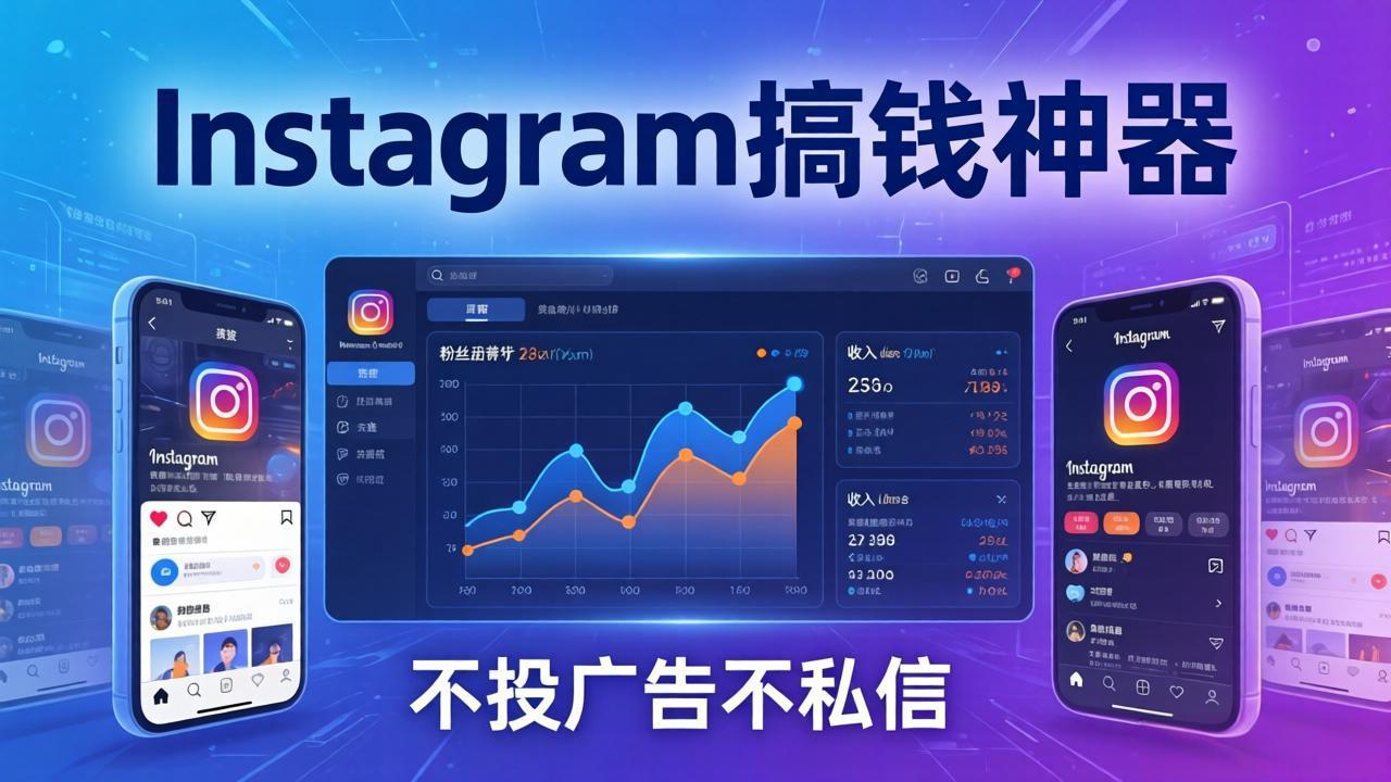 Instagram搞钱神器：月涨6万粉+月入5万刀，不投广告不私信，靠算法+低价产品-乐码云集