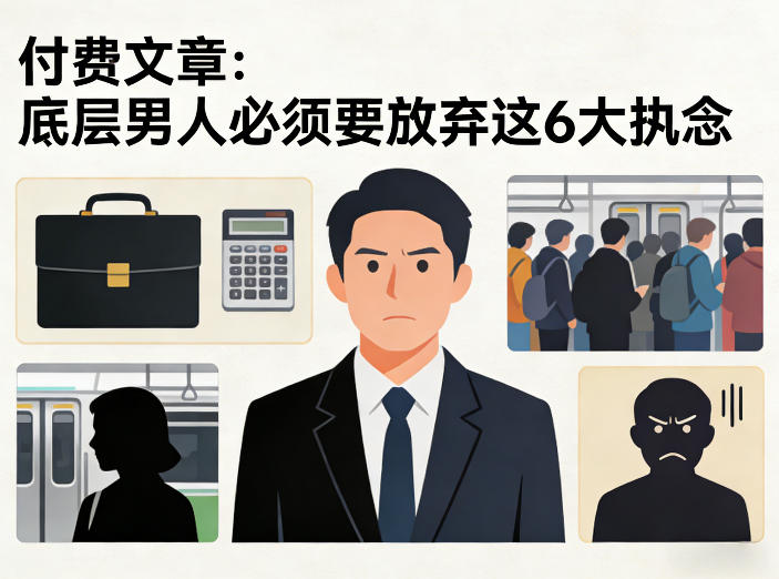 付费文章：底层男人必须要放弃这6大执念-乐码云集