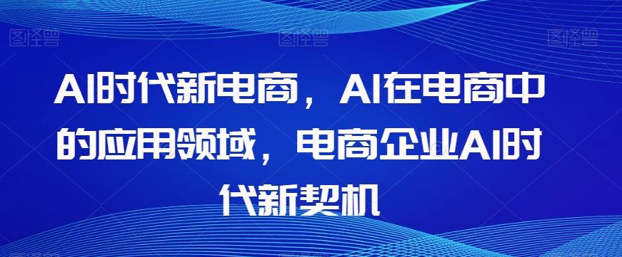 Al时代新电商，Al在电商中的应用领域，电商企业AI时代新契机-乐码云集